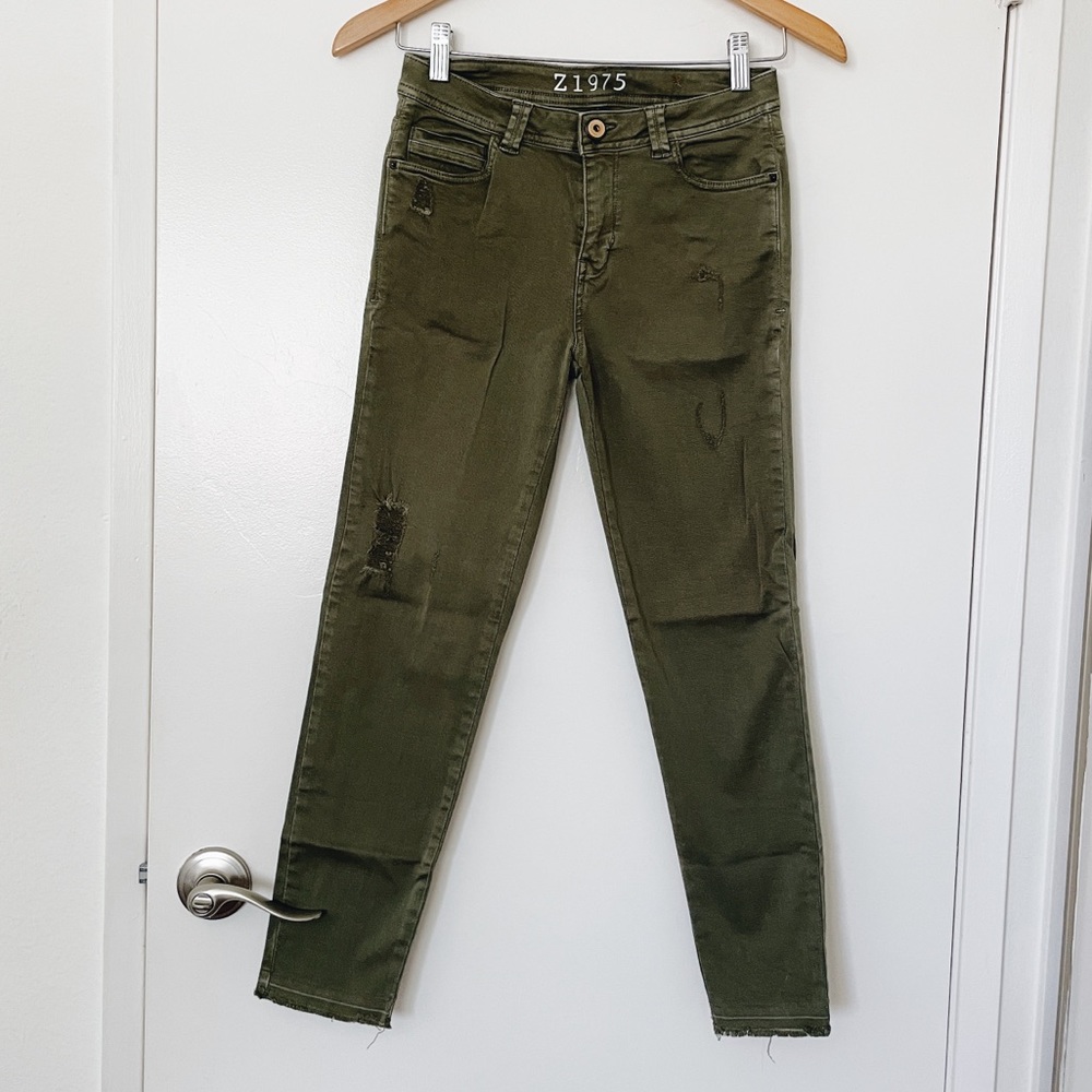 Zara ripped skinny pants